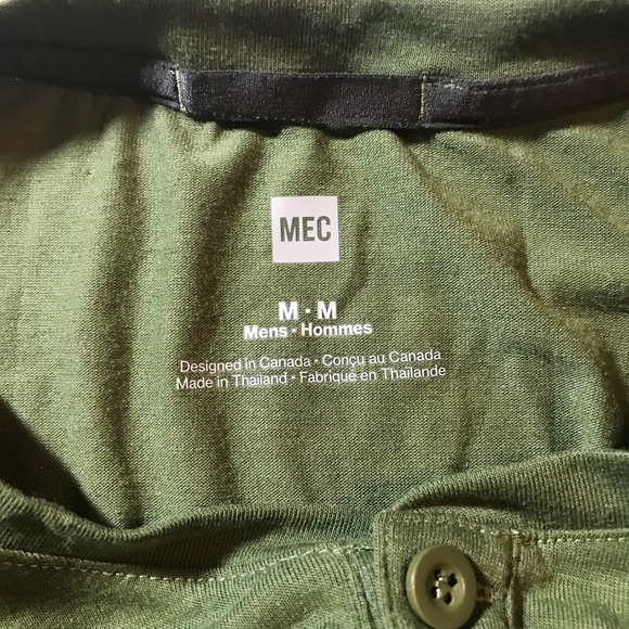 MEC Men's Long Sleeve Tee Shirt Size M - Picture 3 of 5